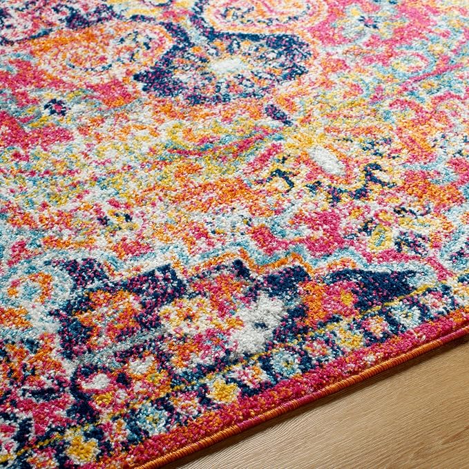 Livabliss Odelia Vintage Bohemian Area Rug,3'11" x 5'7",Pink/Orange