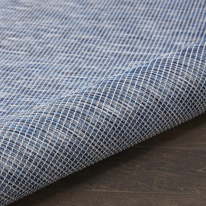 Nourison Home Positano Navy Blue 2'2" x 12' Area Rug - Easy Clean, Non Shedding, Bed Room, Living Room, Dining Room, Kitchen (12' Runner)