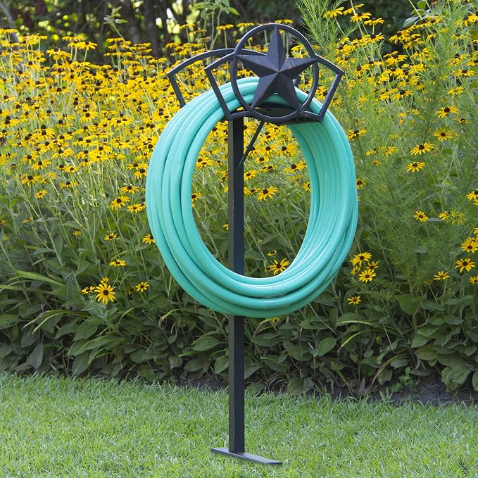 Liberty Garden Products 117-KD Star Hose Stand, Black