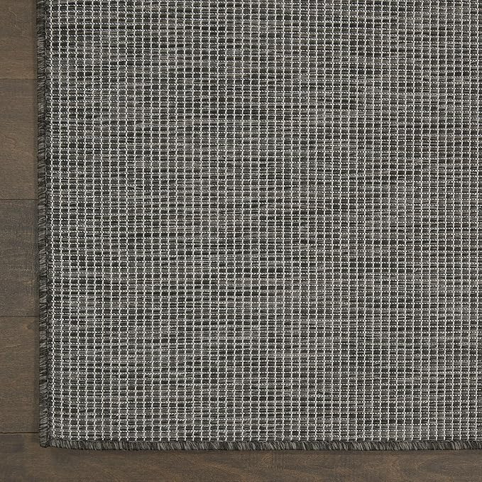 Nourison Home Positano Charcoal 4' x 6' Area Rug - Easy Clean, Non Shedding, Bed Room, Living Room, Dining Room, Kitchen (4' x 6')