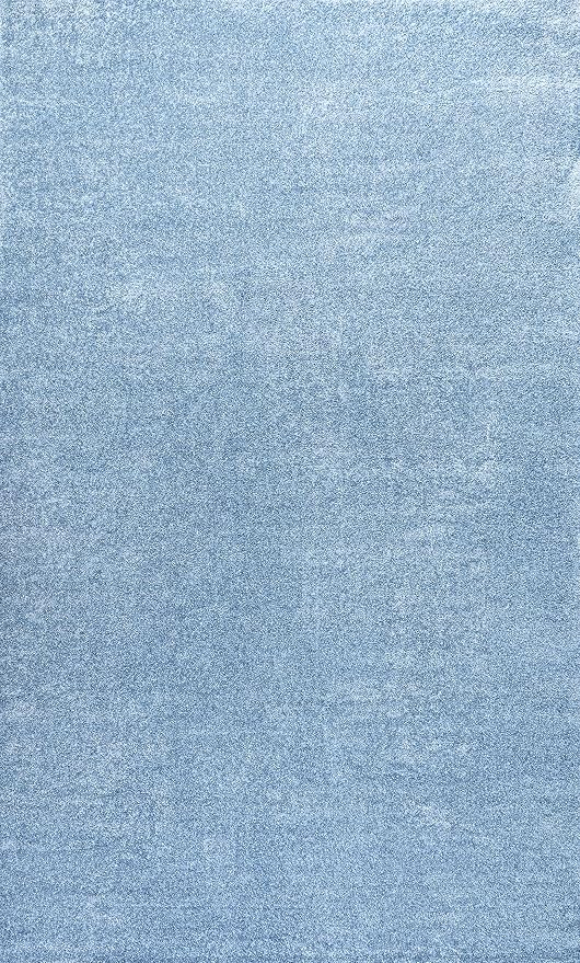 JONATHAN Y Haze Solid Low-Pile Classic Blue Indoor Area Rug 3x5, Coastal,Bohemian,Minimalist,Classic, Easy-Cleaning for Living Room,Bedroom,Kitchen,Pet Friendly,Non-Shedding (SEU100F-3)