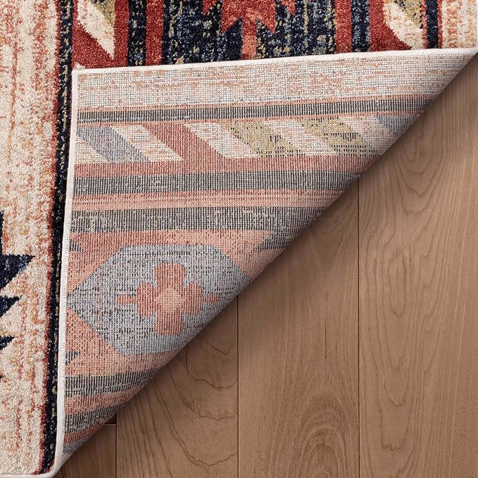 Well Woven Tulsa Lea Cream Traditional Southwestern Tribal 7'10" x 9'10" Area Rug