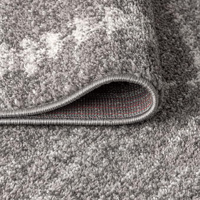 JONATHAN Y Zaina Moroccan Beni Souk Gray/Cream Indoor Area Rug, 8x10, Contemporary, Modern, Easy-Cleaning for Living Room, Bedroom, Kitchen, Pet Friendly, Non-Shedding (MOH203C-8)