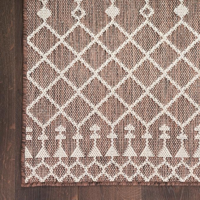 Nourison Home Positano Natural 7' x 10' Area Rug - Easy Clean, Non Shedding, Bed Room, Living Room, Dining Room, Kitchen (7' x 10')
