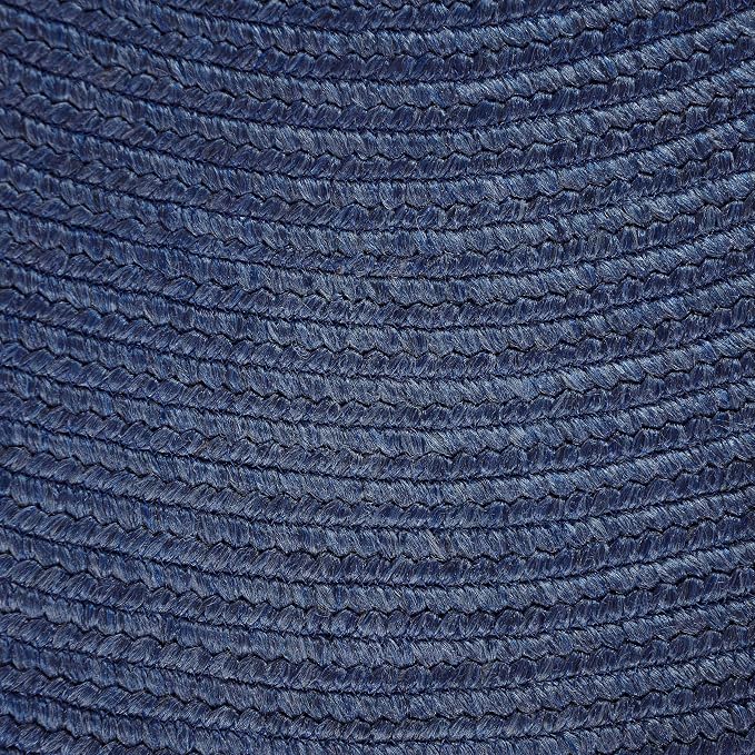Superior Jute Oval Indoor Area Rug, Denim Blue