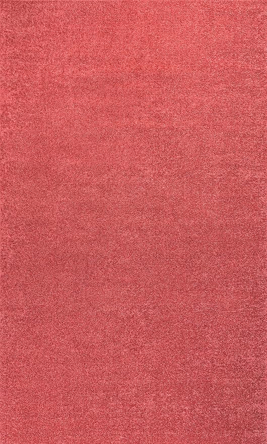 JONATHAN Y Haze Solid Low-Pile Red Indoor Area Rug 9x12, Coastal,Bohemian,Minimalist,Classic, Easy-Cleaning for Living Room,Bedroom,Kitchen,Pet Friendly,Non-Shedding (SEU100E-9)