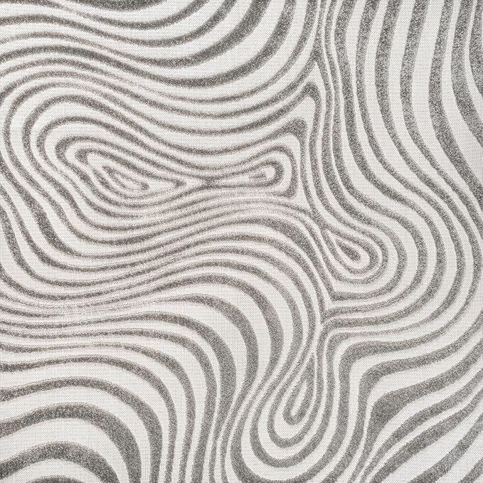 JONATHAN Y Maribo High-Low Abstract Striped Gray/Ivory 7x7 Square Indoor/Outdoor Area Rug, Pet Friendly, Non-Shedding, Stain Resistant, Easy-Cleaning for Backyard, Patio, Porch (SCN103B-7SQ)
