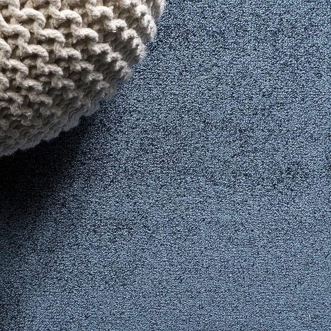 JONATHAN Y Haze Solid Low-Pile Navy Indoor Area Rug 3x5, Coastal,Bohemian,Minimalist,Classic, Easy-Cleaning for Living Room,Bedroom,Kitchen,Pet Friendly,Non-Shedding (SEU100C-3)