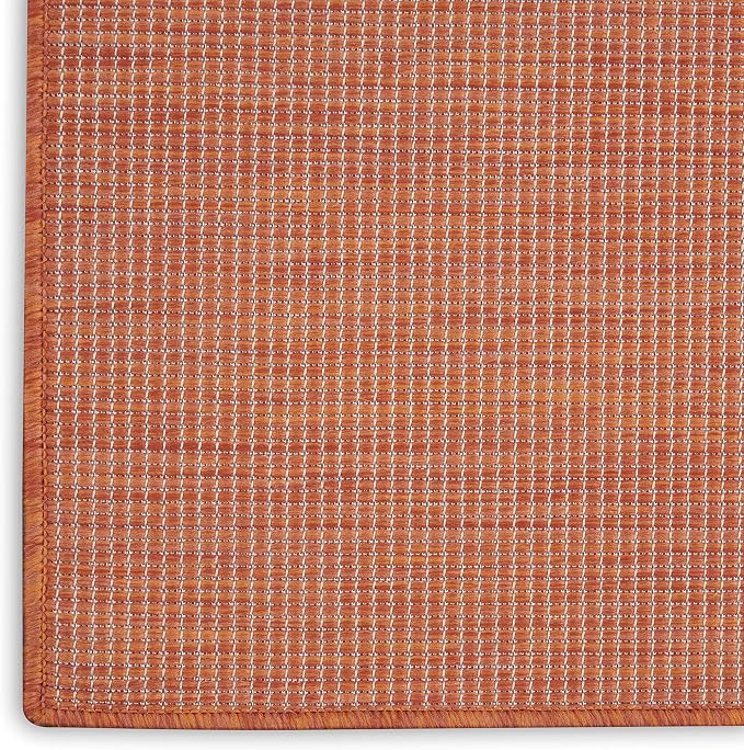 Nourison Home Positano Terracotta 2'2" x 12' Area Rug - Easy Clean, Non Shedding, Bed Room, Living Room, Dining Room, Kitchen (12' Runner)