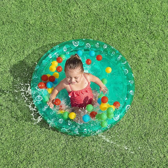 Bestway: Splash & Play - Inflatable Ball Pit Pool - 36" x 8", Kiddie Water Pool, 50 Colorful Balls, Versatile Outdoor & Indoor Use, Toddler & Kids 2+