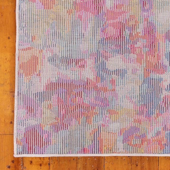 Unique Loom Chromatic Collection Area Rug - Joyous (10' x 14' Rectangle Multi/Blue)