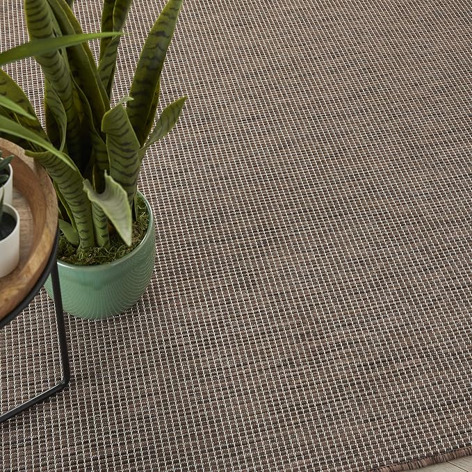 Nourison Home Positano Natural 4' x 6' Area Rug - Easy Clean, Non Shedding, Bed Room, Living Room, Dining Room, Kitchen (4' x 6')