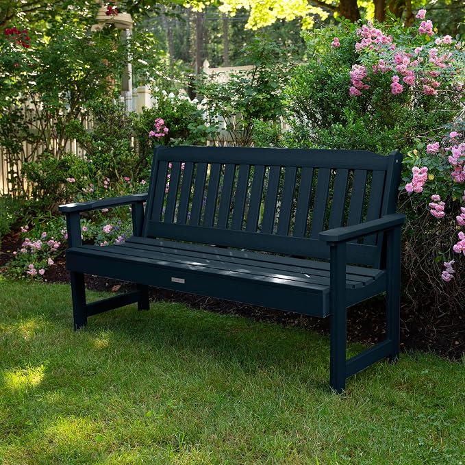 highwood Lehigh Garden Bench, 5 Feet, Federal Blue