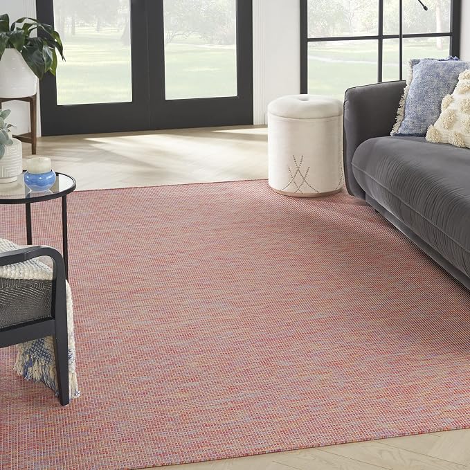 Nourison Home Positano Rainbow 7' x 10' Area Rug - Easy Clean, Non Shedding, Bed Room, Living Room, Dining Room, Kitchen (7' x 10')