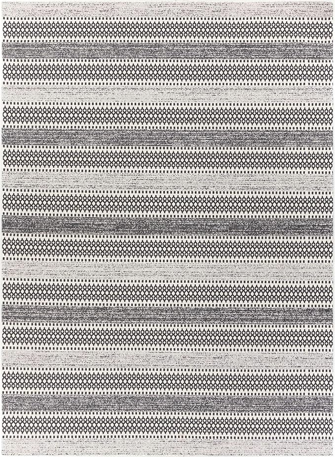 Livabliss Tumnus Bohemian Tribal Area Rug,7'7" x 10'2",Black