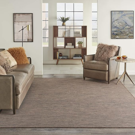 Nourison Home Positano Natural 5' x 7' Area Rug - Easy Clean, Non Shedding, Bed Room, Living Room, Dining Room, Kitchen (5' x 7')