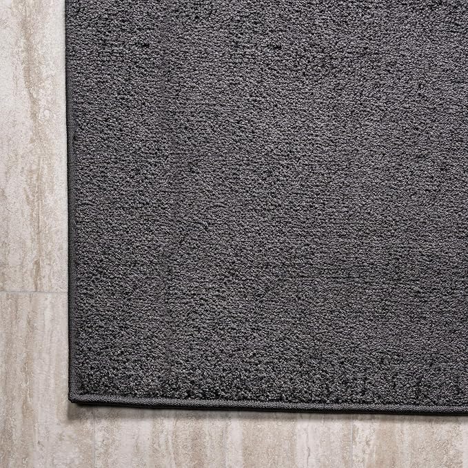 JONATHAN Y Haze Solid Low-Pile Black Indoor Area Rug 3x5, Coastal,Bohemian,Minimalist,Classic, Easy-Cleaning for Living Room,Bedroom,Kitchen,Pet Friendly,Non-Shedding (SEU100I-3)