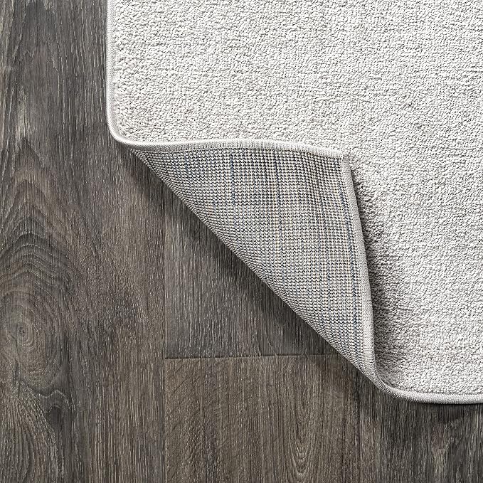 JONATHAN Y Haze Solid Low-Pile Ivory Indoor Area Rug 5x8, Coastal,Bohemian,Minimalist,Classic, Easy-Cleaning for Living Room,Bedroom,Kitchen,Pet Friendly,Non-Shedding (SEU100D-5)