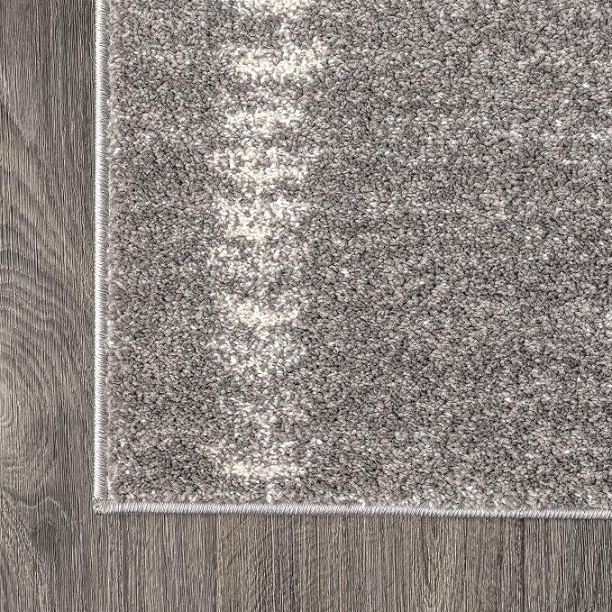 JONATHAN Y Zaina Moroccan Beni Souk Gray/Cream Indoor Area Rug, 8x10, Contemporary, Modern, Easy-Cleaning for Living Room, Bedroom, Kitchen, Pet Friendly, Non-Shedding (MOH203C-8)