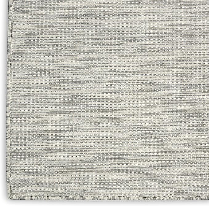 Nourison Home Positano Light Grey 5' x 7' Area Rug - Easy Clean, Non Shedding, Bed Room, Living Room, Dining Room, Kitchen (5' x 7')
