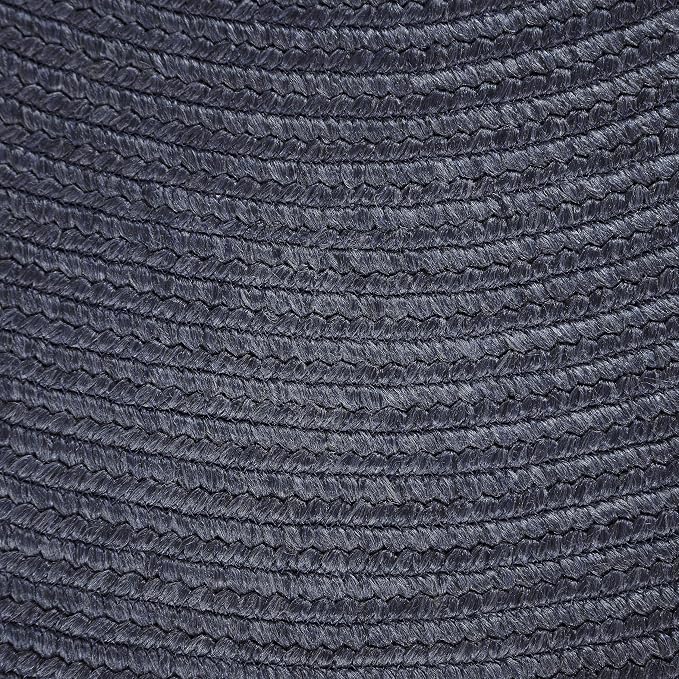 Superior Jute Oval Indoor Area Rug, Denim Blue