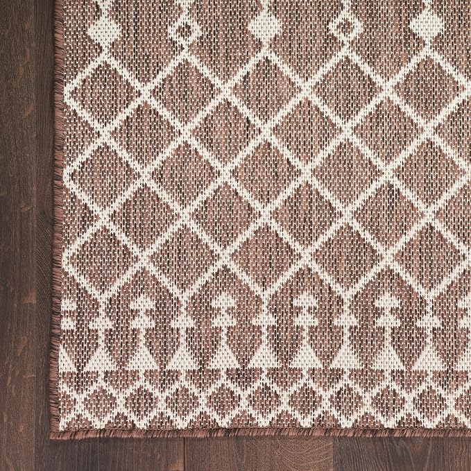 Nourison Home Positano Natural 8' x 10' Area Rug - Easy Clean, Non Shedding, Bed Room, Living Room, Dining Room, Kitchen (8' x 10')