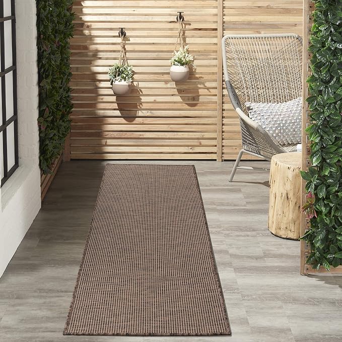 Nourison Home Positano Natural 2'2" x 10' Area Rug - Easy Clean, Non Shedding, Bed Room, Living Room, Dining Room, Kitchen (10' Runner)