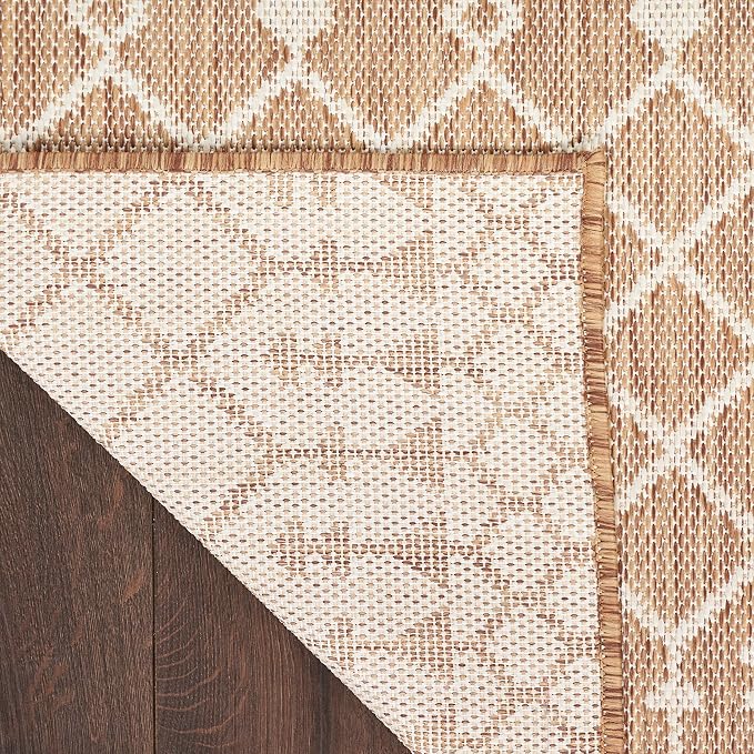 Nourison Home Positano Jute 4' x 6' Area Rug - Easy Clean, Non Shedding, Bed Room, Living Room, Dining Room, Kitchen (4' x 6')
