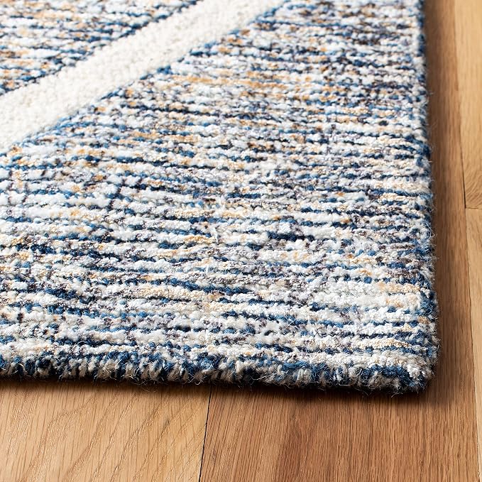 SAFAVIEH Amherst Collection Runner Rug - 2'3" x 11', Ivory & Light Grey, Trellis Design, Non-Shedding & Easy Care, Ideal for High Traffic Areas in Living Room, Bedroom (AMT414E)