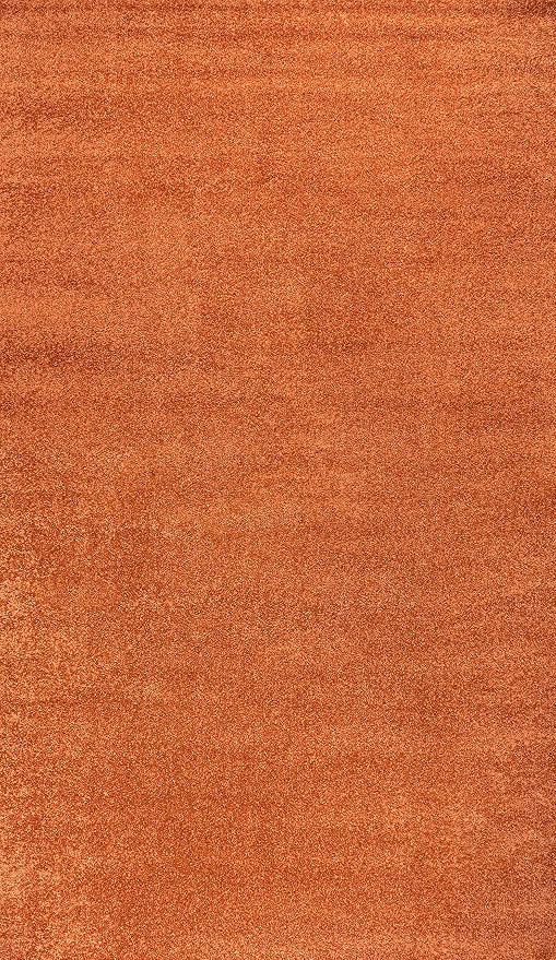 JONATHAN Y Haze Solid Low-Pile Orange Indoor Area Rug 3x5, Coastal,Bohemian,Minimalist,Classic, Easy-Cleaning for Living Room,Bedroom,Kitchen,Pet Friendly,Non-Shedding (SEU100M-3)