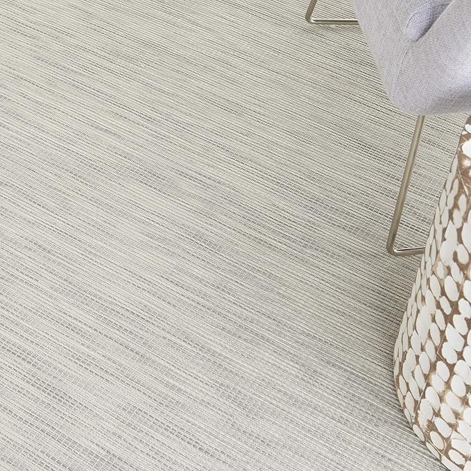 Nourison Home Positano Light Grey 4' x 6' Area Rug - Easy Clean, Non Shedding, Bed Room, Living Room, Dining Room, Kitchen (4' x 6')