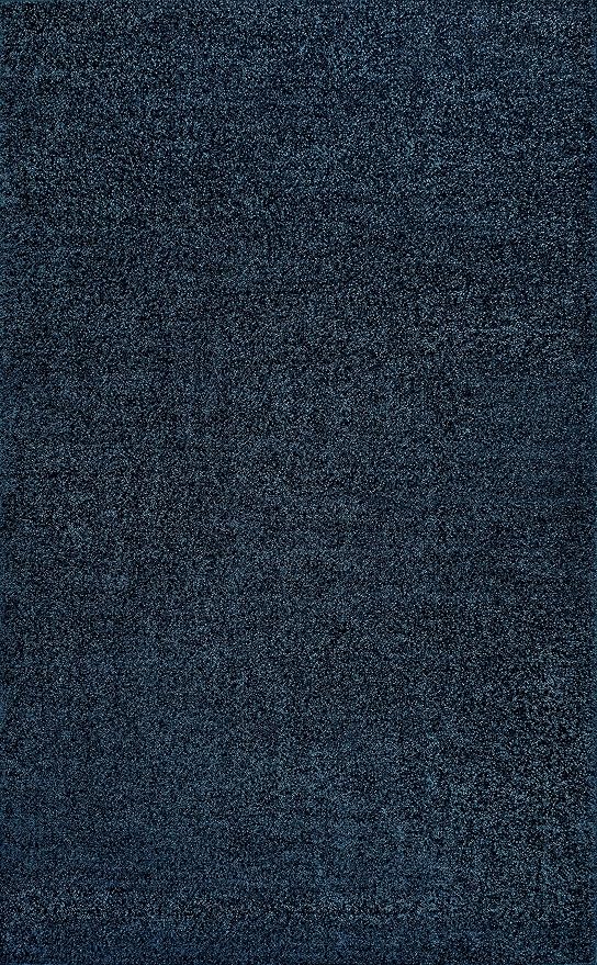 JONATHAN Y Haze Solid Low-Pile Navy Indoor Area Rug 4x6, Coastal,Bohemian,Minimalist,Classic, Easy-Cleaning for Living Room,Bedroom,Kitchen,Pet Friendly,Non-Shedding (SEU100C-4)