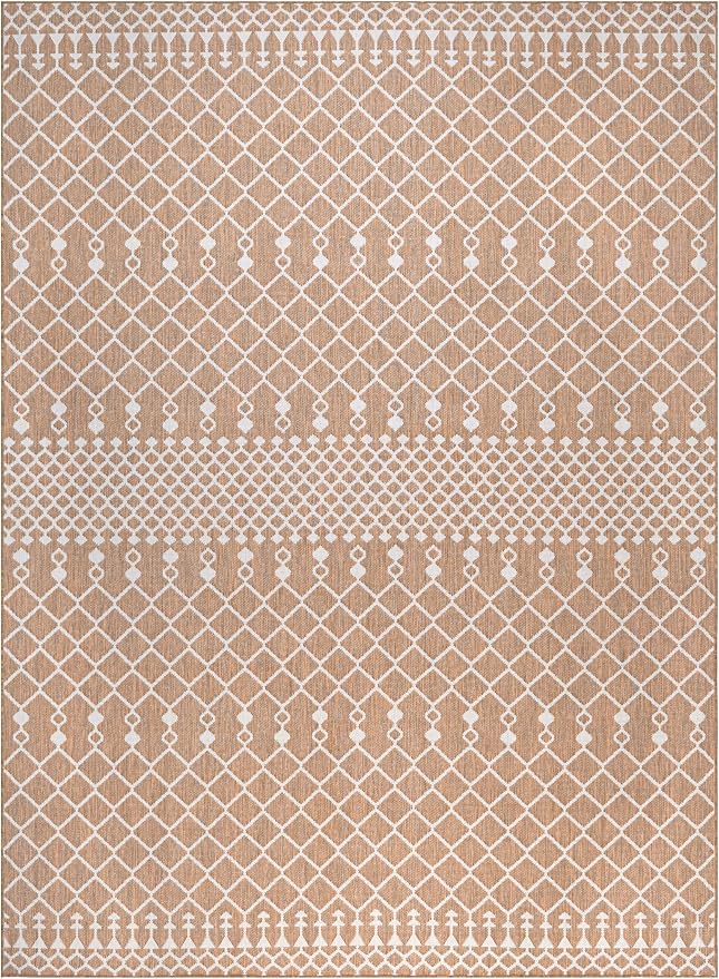Nourison Home Positano Jute 10' x 14' Area Rug - Easy Clean, Non Shedding, Bed Room, Living Room, Dining Room, Kitchen (10' x 14')