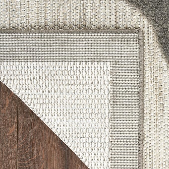 Nourison Home Aloha Beige 9' x 12' Area Rug - Easy Clean, Non Shedding, Bed Room, Living Room, Dining Room, Kitchen (9' x 12')
