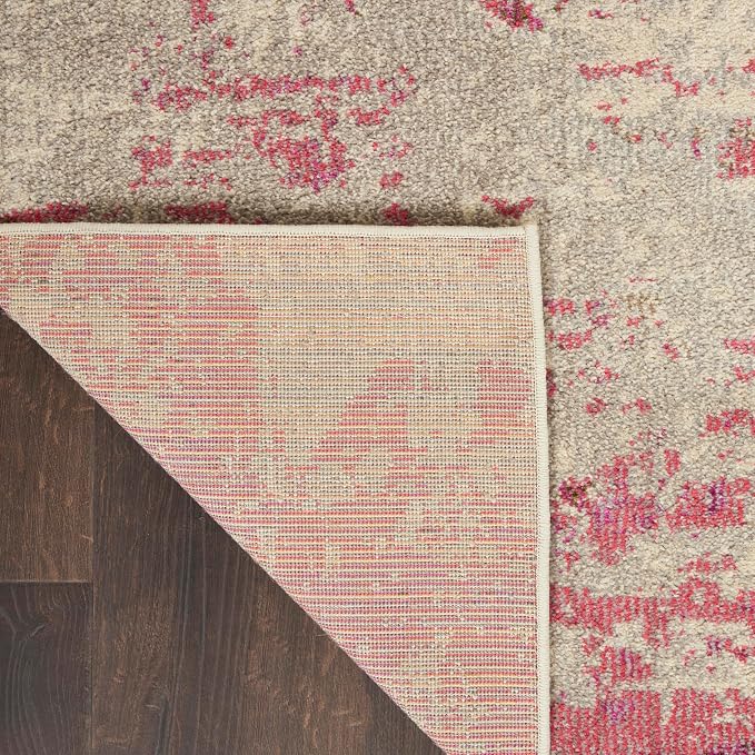 Nourison Celestial Modern Abstract Ivory/Pink 10' x 14' Area Rug, Easy Cleaning, Non Shedding, Bed Room, Living Room, Dining Room, Kitchen (10x14)