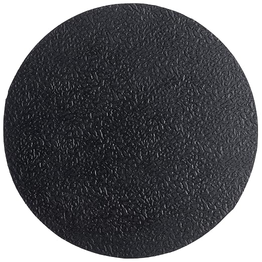 HF by LT Rubber Sunflower Garden Stepping Stone, 11-3/4 Inches, Black, Round, Set of 3