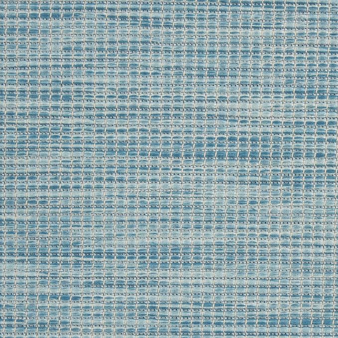 Nourison Home Positano Aqua 4' x 6' Area Rug - Easy Clean, Non Shedding, Bed Room, Living Room, Dining Room, Kitchen (4' x 6')