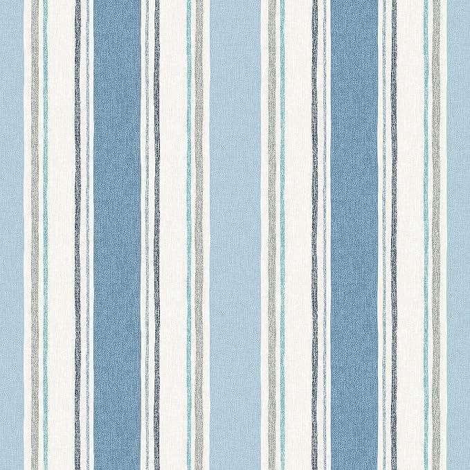 Arden 4-Pack Outdoor Patio Dining Chair Cushion, 20 x 44, Rain-Proof Seat Pad, Fade-Resistant Outdoor Cushion French Blue Linen Stripe
