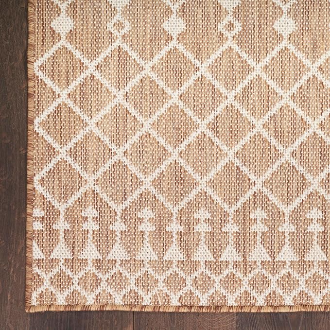Nourison Home Positano Jute 9' x 12' Area Rug - Easy Clean, Non Shedding, Bed Room, Living Room, Dining Room, Kitchen (9' x 12')
