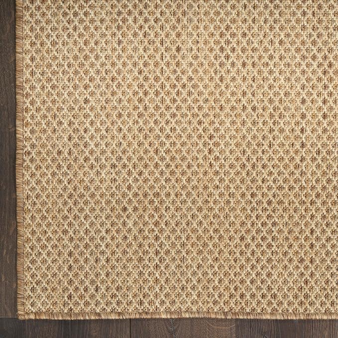 Nourison Home Courtyard Jute 8' x 10' Area Rug - Easy Clean, Non Shedding, Bed Room, Living Room, Dining Room, Kitchen (8' x 10')