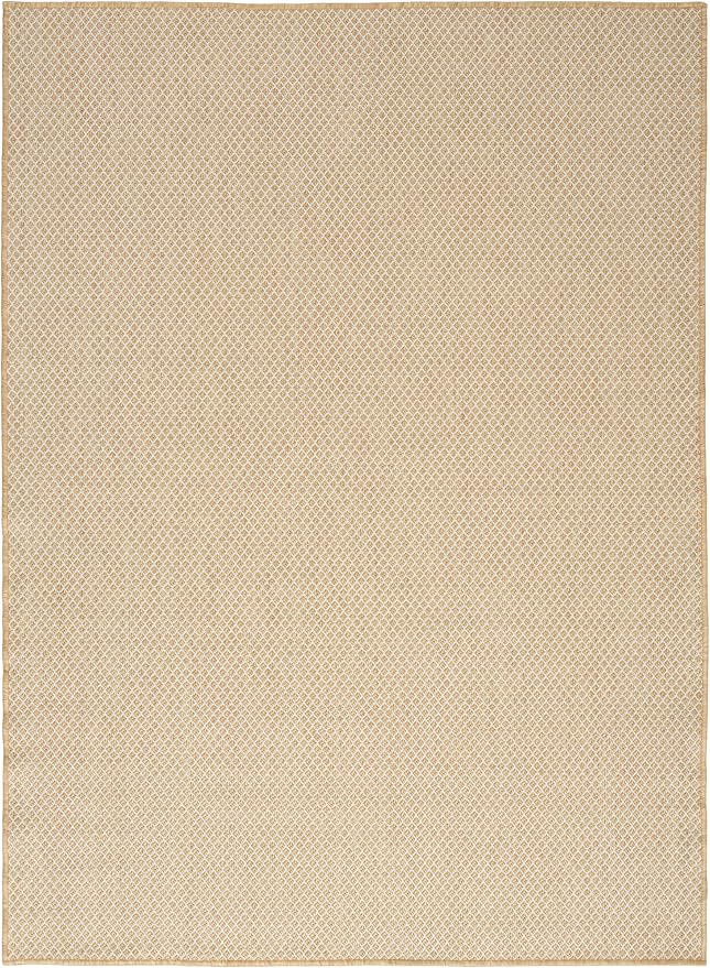 Nourison Home Courtyard Natural 5' x 7' Area Rug - Easy Clean, Non Shedding, Bed Room, Living Room, Dining Room, Kitchen (5' x 7')