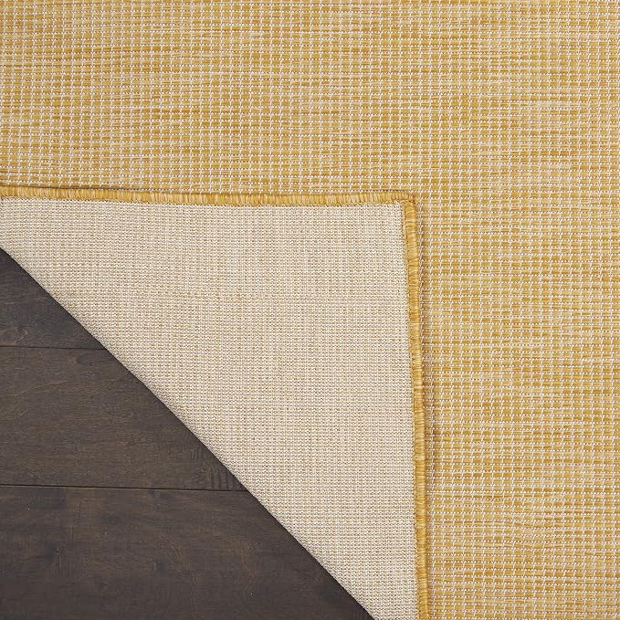 Nourison Home Positano Yellow 10' x 14' Area Rug - Easy Clean, Non Shedding, Bed Room, Living Room, Dining Room, Kitchen (10' x 14')