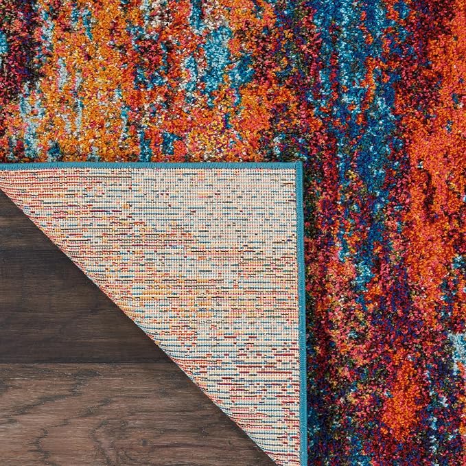 Nourison Home Celestial Atlantic 2'2" x 3'9" Area Rug - Easy Clean, Non Shedding, Bed Room, Living Room, Dining Room, Kitchen (2' x 4')