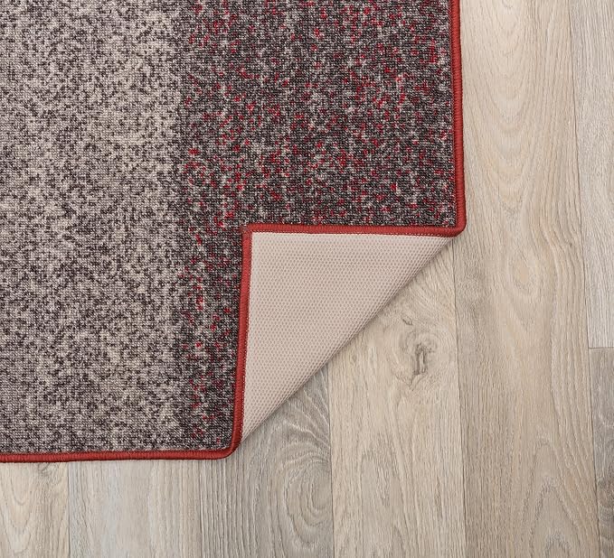 Rugshop Modern Boxes Non-Slip Living Room Bedroom Area Rug Red 20" x 30" | Rectangular, Size 20" x 30", Dining Room, Home Office, Kitchen, Entryway, Hallway, Nursery, Kids Room, Guest Room
