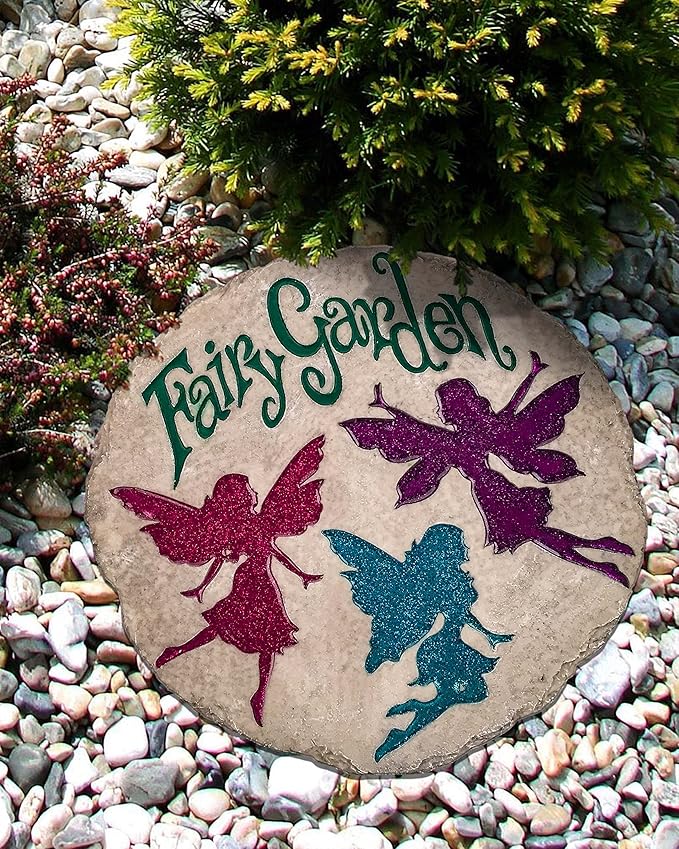 Spoontiques - Garden Décor - Memory Grandpa Stepping Stone - Decorative Stone for Garden