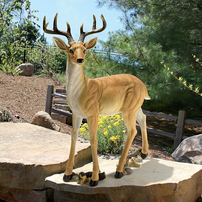 Design Toscano Woodland Buck Deer Statue