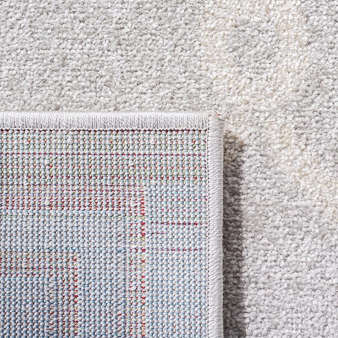 SAFAVIEH Amherst Collection Runner Rug - 2'3" x 21', Light Grey & Ivory, Trellis Design, Non-Shedding & Easy Care, Ideal for High Traffic Areas in Living Room, Bedroom (AMT414B)