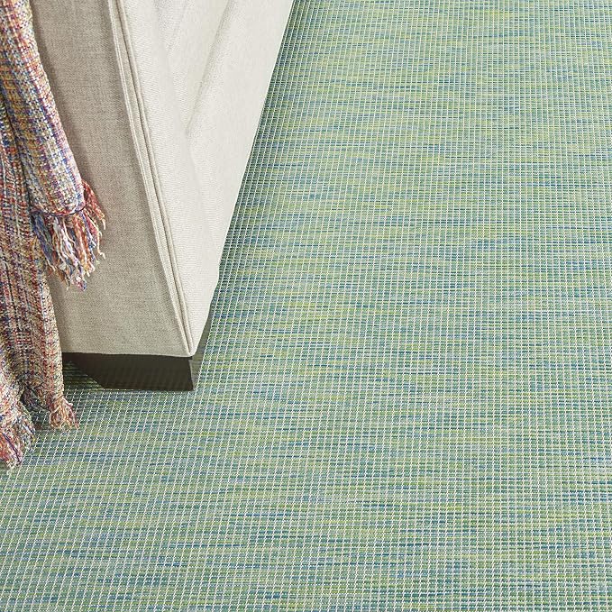 Nourison Home Positano Blue Green 8' x 10' Area Rug - Easy Clean, Non Shedding, Bed Room, Living Room, Dining Room, Kitchen (8' x 10')