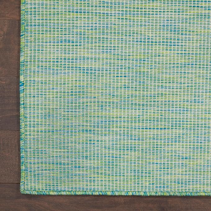 Nourison Home Positano Blue Green 9' x 12' Area Rug - Easy Clean, Non Shedding, Bed Room, Living Room, Dining Room, Kitchen (9' x 12')