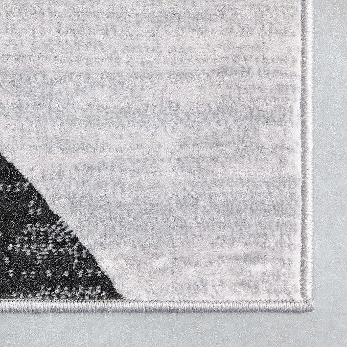 Well Woven Dulcet Bingo Grey Modern Geometric 7'10" x 9'10" Area Rug